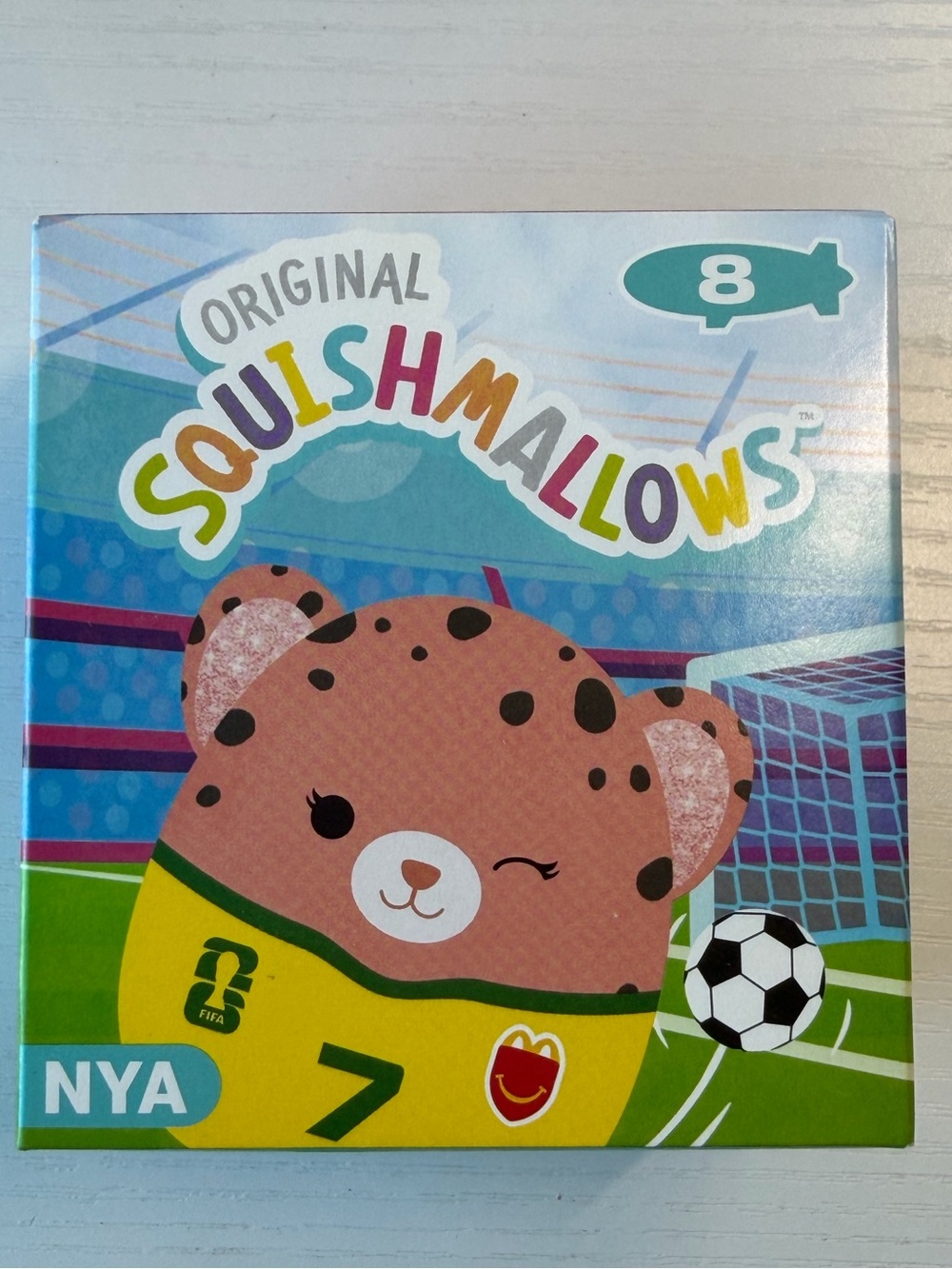 McDonalds Happy Meal toy Squishmallows #8 Nya FIFA Soccer Plush NIB